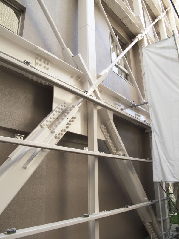 Completed Steel Beam Reinforcement